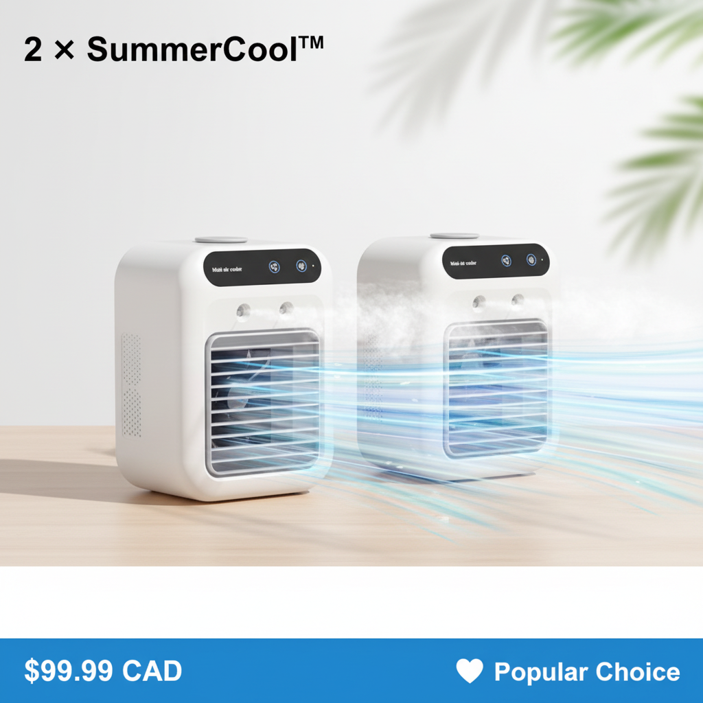 2 × SummerCool™ Portable Misting Air Cooler — Popular Choice Pack
